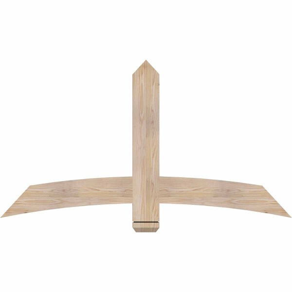 Ekena Millwork Bellingham Smooth Timber Gable Bracket, Douglas Fir, 60"W x 32"H x 1 1/2"D x 5 1/2"F, 13/12 Pitch GBW060X32X0206BEL00SDF - main